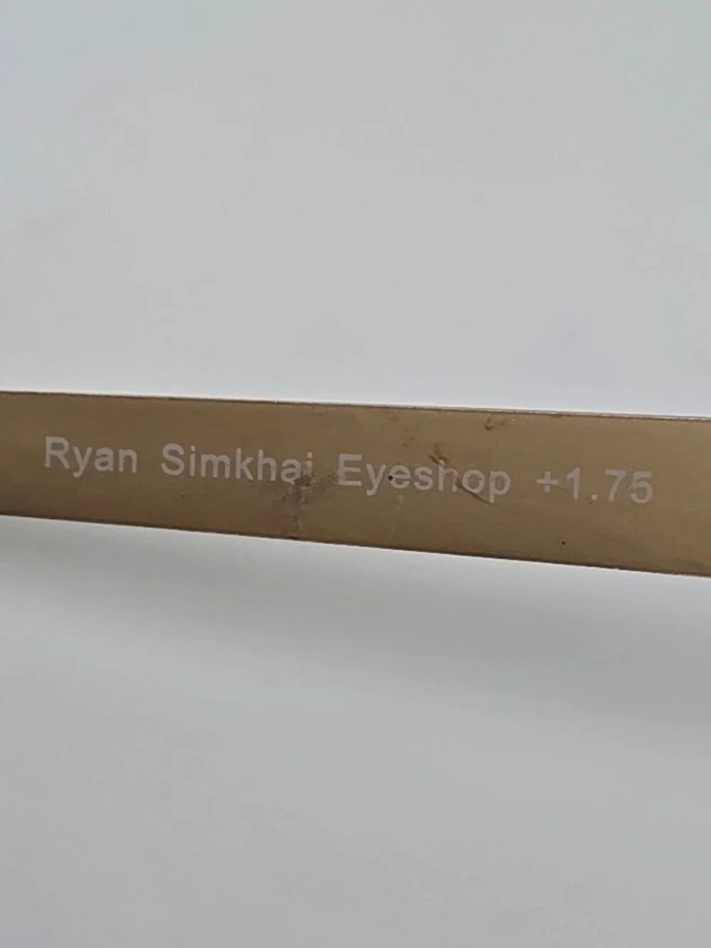 Ryan Simkhai Olivia Matte Blue Gold +1.75 Blue Light Blocking Reading Glasses
